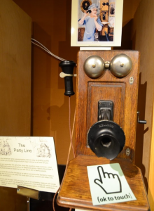 Kellogg magneto wall phone at SPARK Museum in Bellingham.